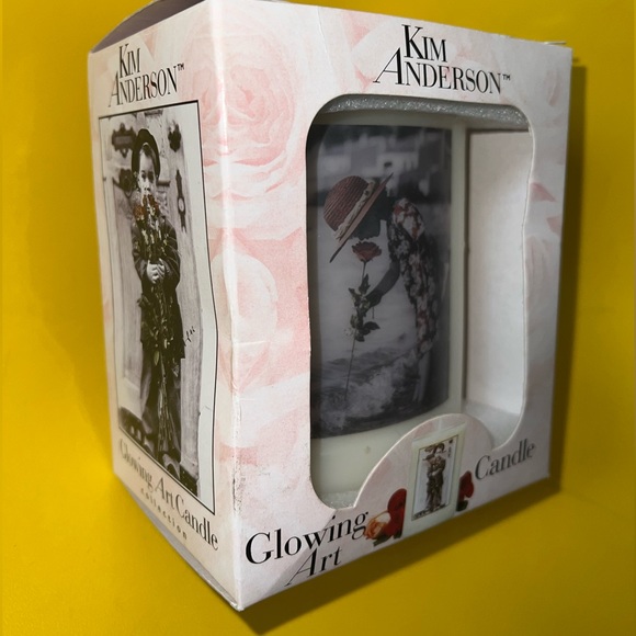 Candle Kim Anderson glowing art collector girl vintage 1998 in box new - Picture 8 of 13